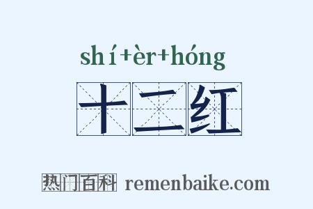 十二红是什么意思的图片
